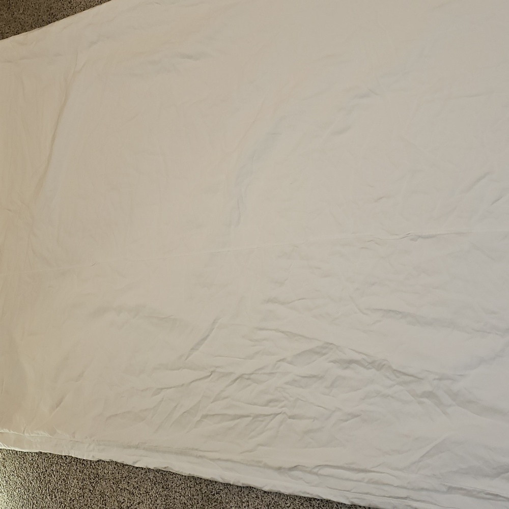 Final $! Pottery Barn Creamy White King Cal King Duvet Egyptian Cotton - Picture 10 of 14